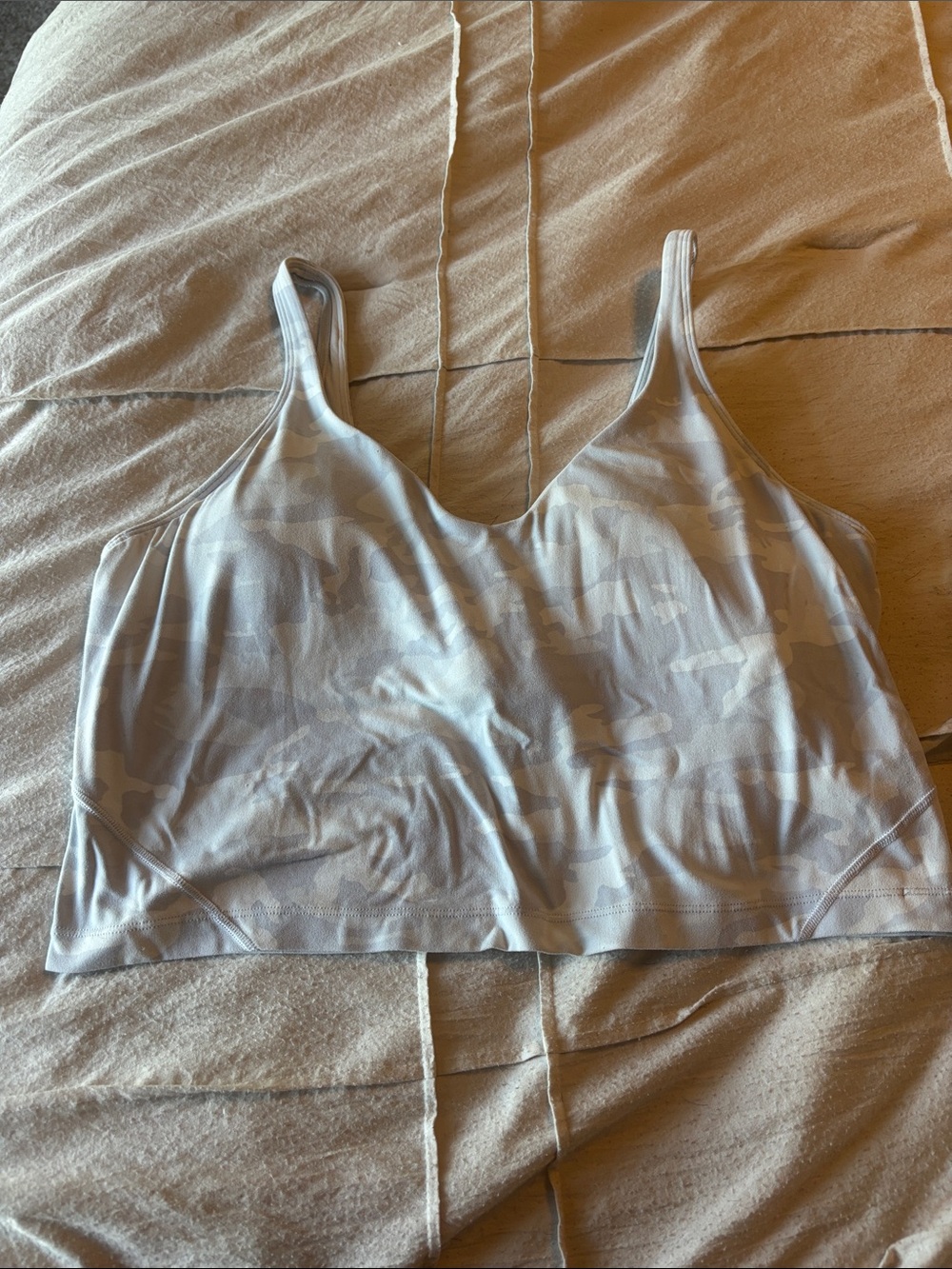 lululemon athletica Light Gray Camouflage Align Tank